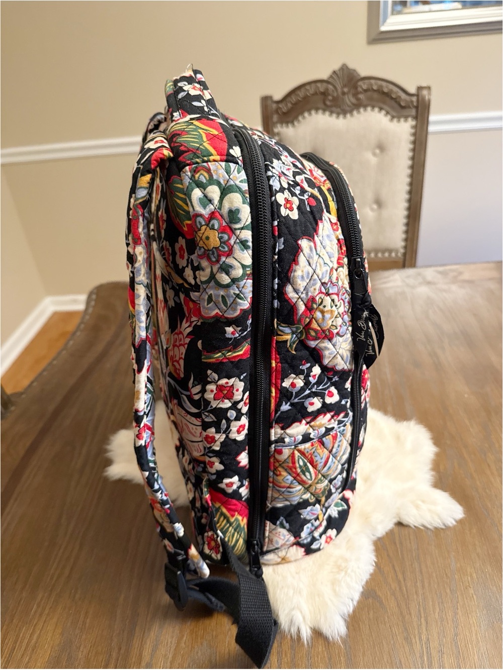 Vera Bradley Campus Backpack — Floral Fiesta Pattern | Like New - Picture 2 of 11